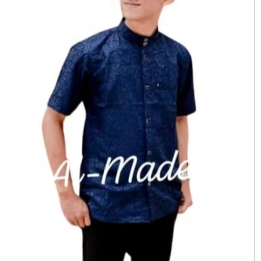 KEMKO SULTAN SLIM lengan pendek kancing jepret sultan