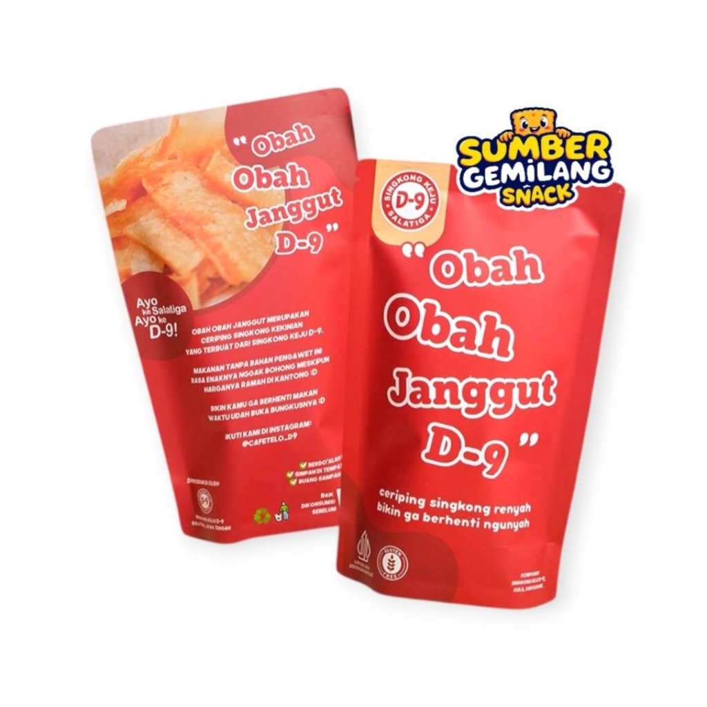 obah obah jaggut D9 singkong presto D9 ceriping singkong D9 450 gram