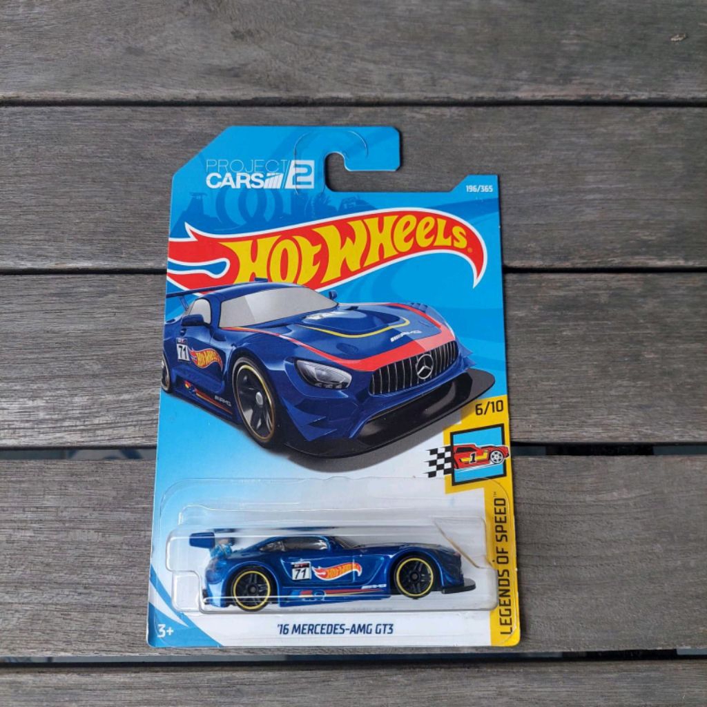 Hot Wheels 2018 Mercedes AMG GT3 blue