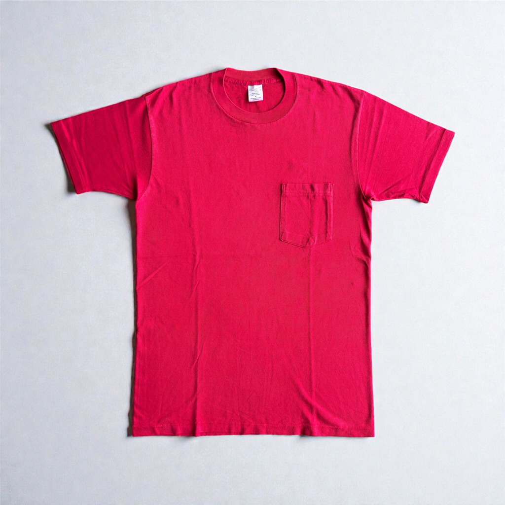 Blank Tee/Kaos Polos Vintage Towncraft Pocket