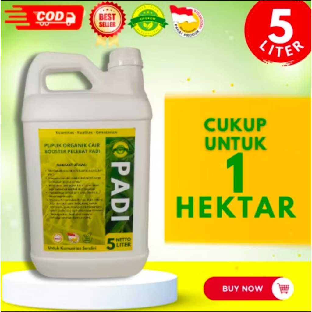 Pupuk Organik Cair / Pupuk Organik Cair Pupuk Padi Pelebat Anakan Padi atau Bulir Padi