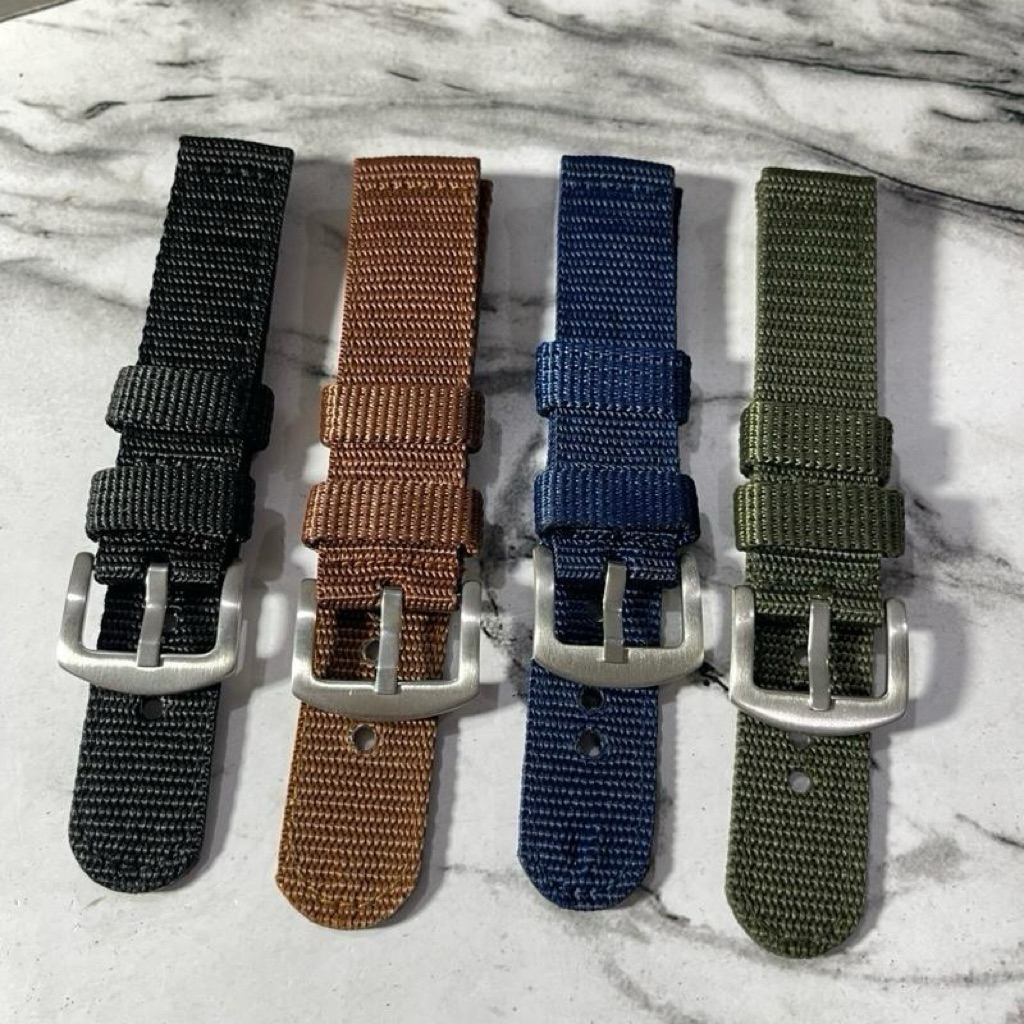 strap jam tangan nylon murah tali jam tangan kanvas nylon kuat kanvas Premium Bahan super tebal