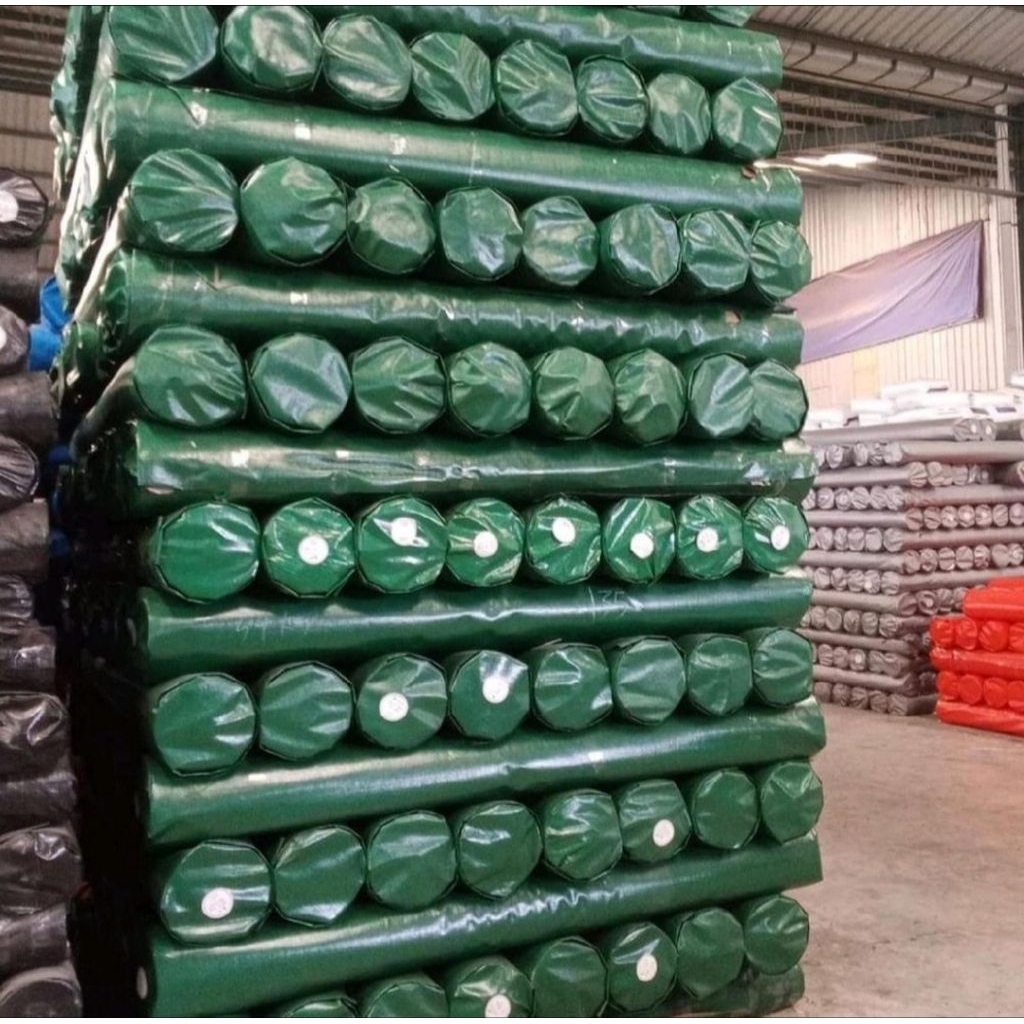 Terpal plastik A20 Bucheon hijau, Rollan, UK : Panjang 100meter X Lebar 2meter