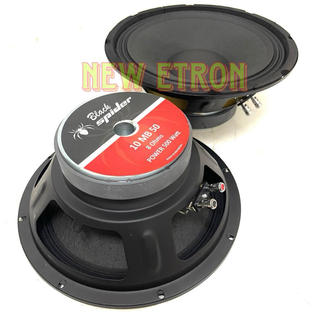 Speaker Komponen Black Spider BS 10 MB 50 10inch Original Woofer Blackspider 10MB50 500watt 8ohm ( B