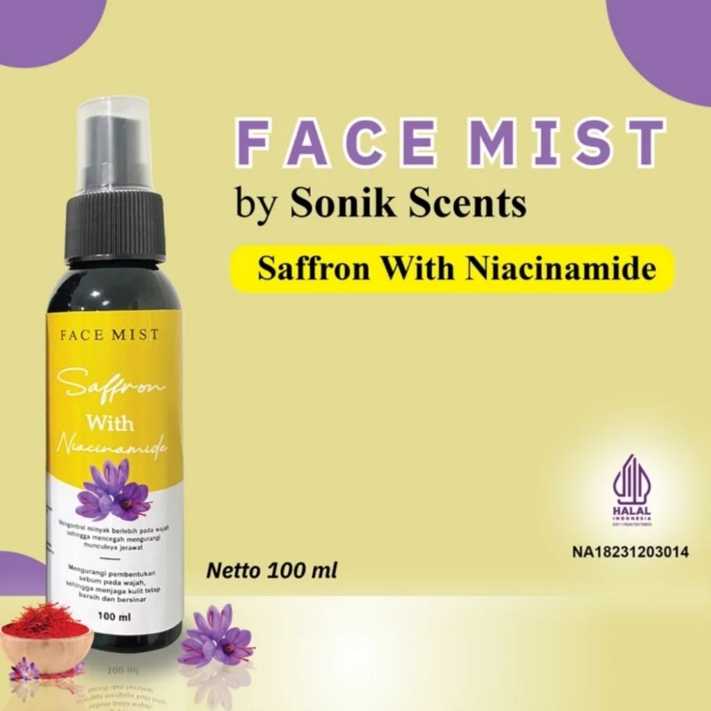 Face Mist Saffron with Niacinamide - Saffron Face Mist