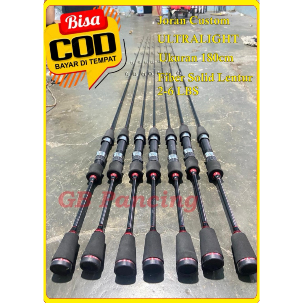 joran pancing fiber solid lentur ul ultralight 180cm grosir