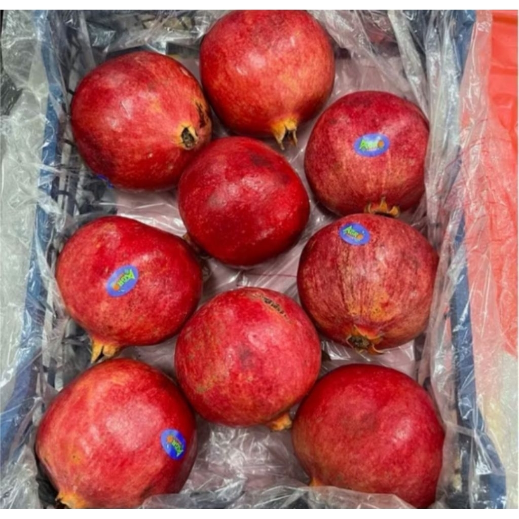 Buah Delima Turkey Merah Fresh Perkeranjang