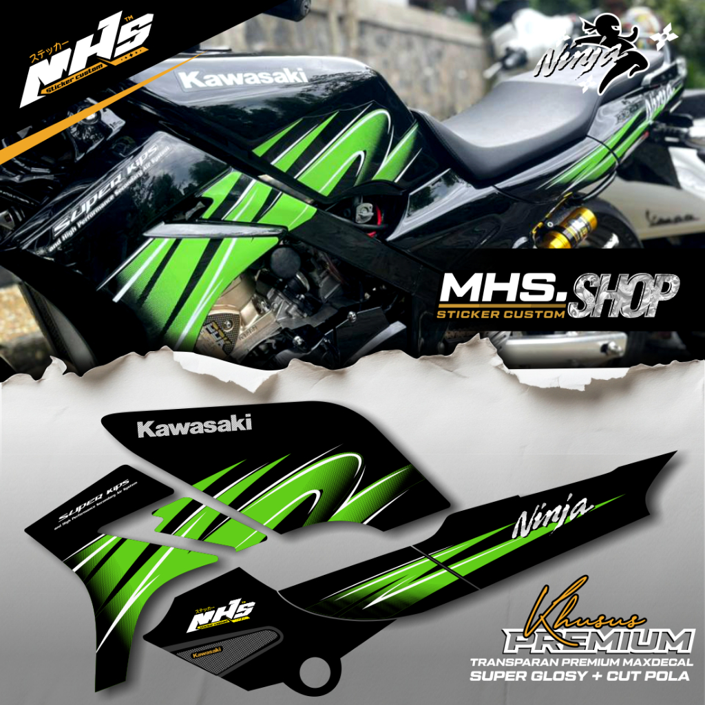 Stiker / Striping Ninja / TRANSPARAN MAXDECAL SUPER GLOSSY PREMIUM