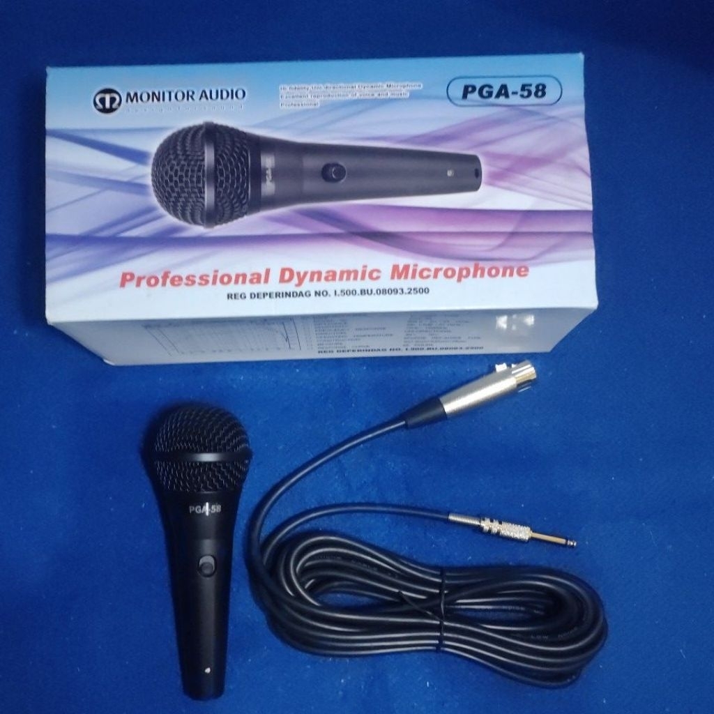 Mic Microphone Mik kabel Monitor Audio PGA 58