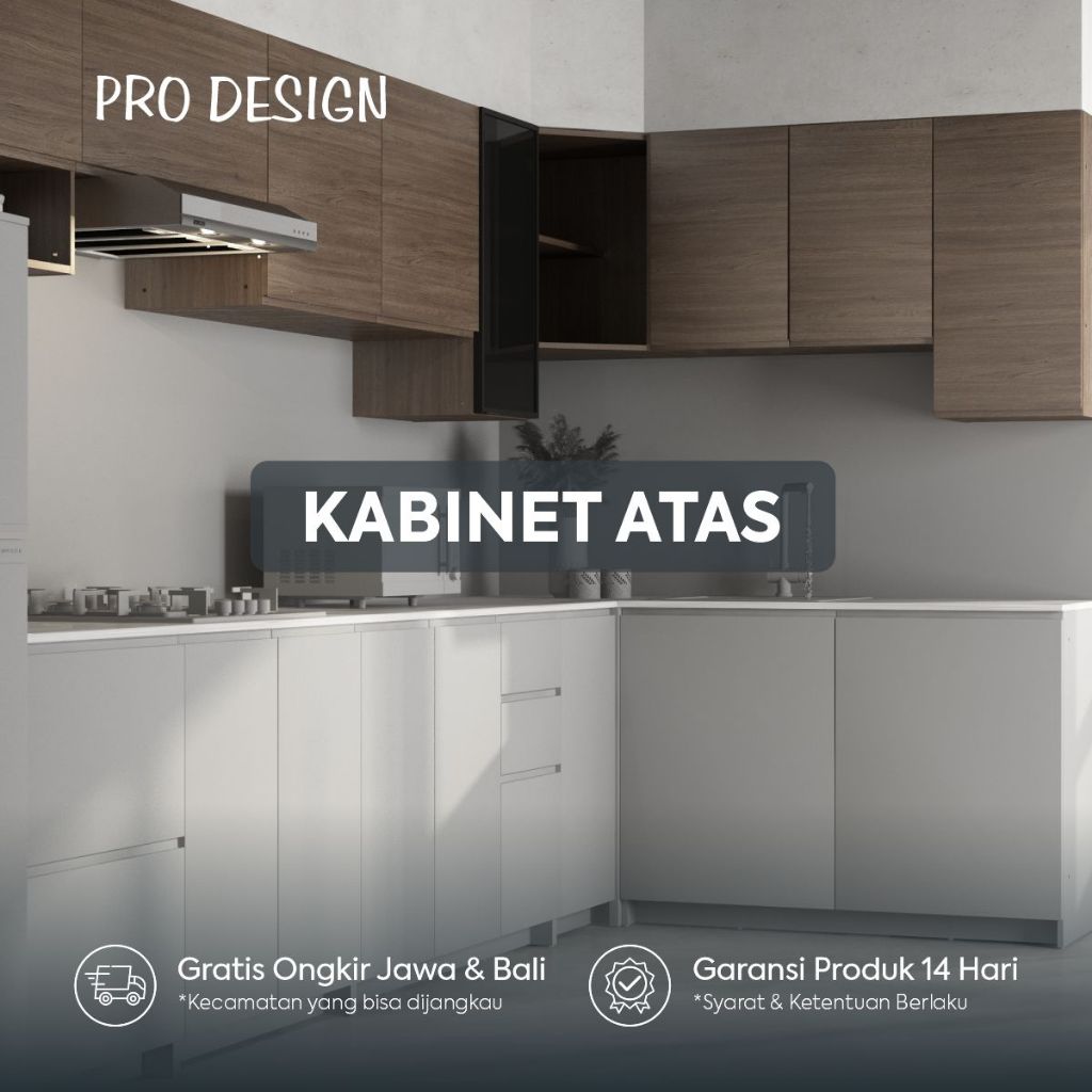 Pro Design Eureka Kitchen Set / Rak Dapur / Rak Dinding / Lemari Dapur