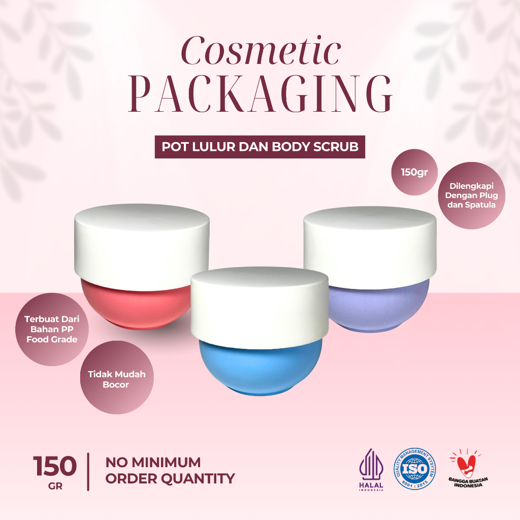 POT LULUR 150GR/ POT SCRUB/ POT POMADE/ POT HAIRMASK/ POT REFILL