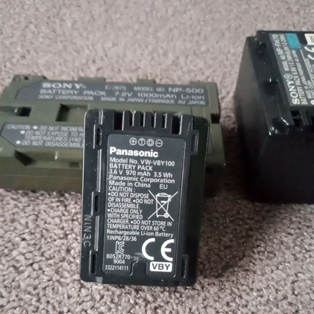 batrey bekas kamera /handycam sony panasonic dll (untest) gambling