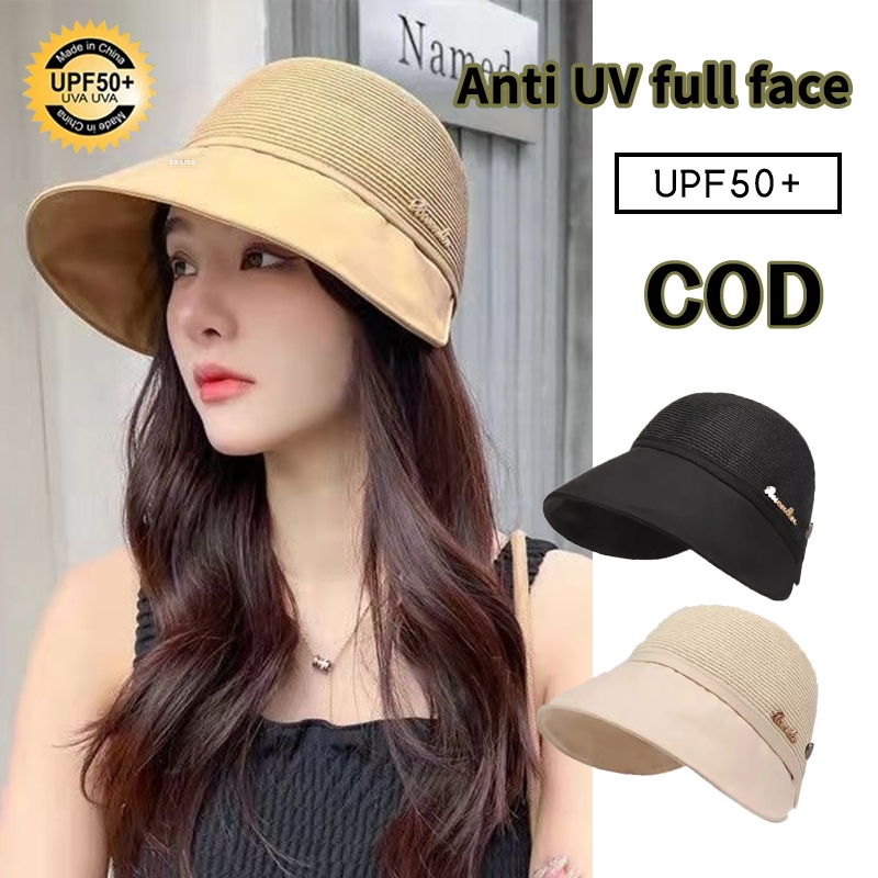 Topi Wanita Topi Anti Uv Wanita Topi Outdoor Topi Wanita Premium Topi Lebar Topi Kait MaskerTopi Spo