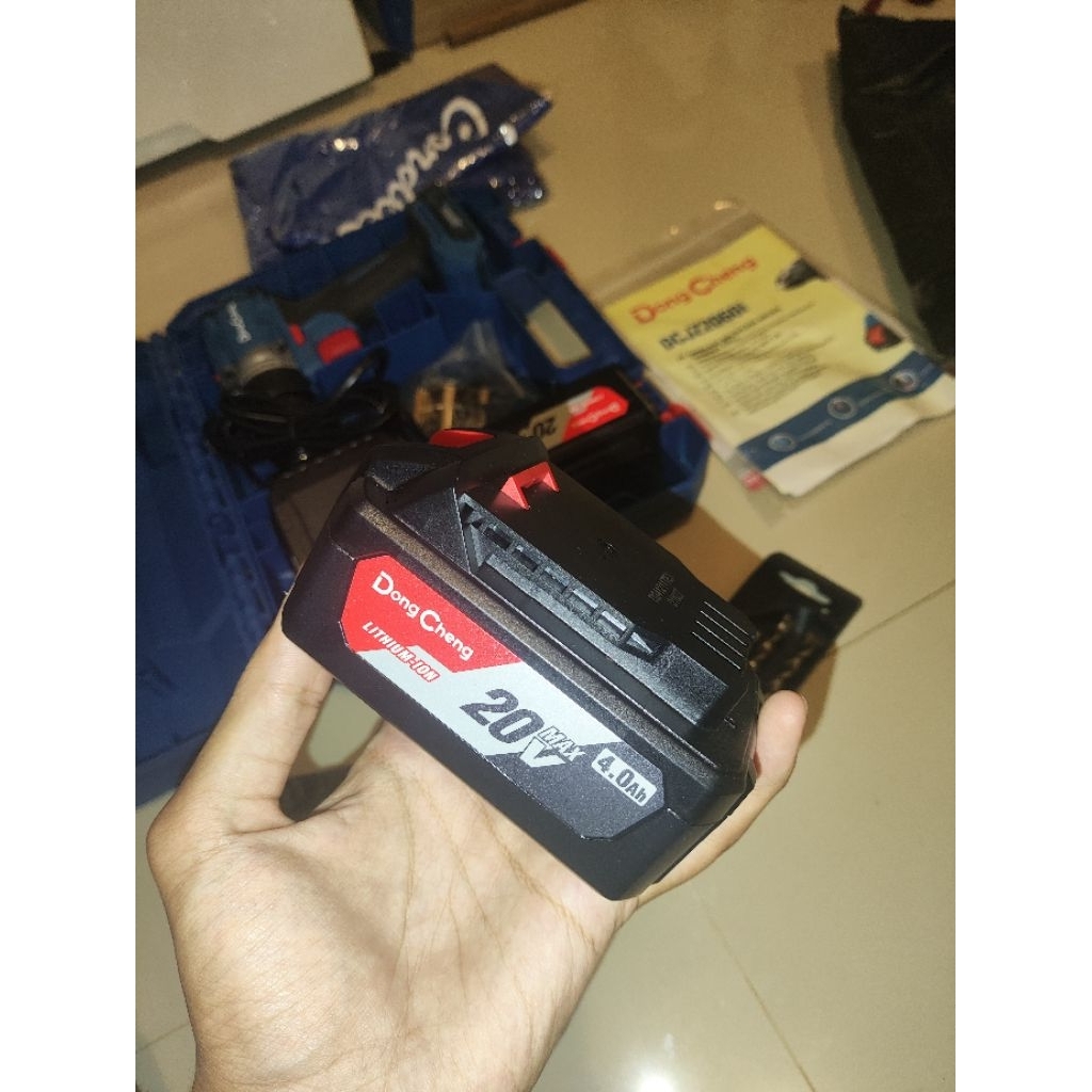 Baterai Dongcheng 20v 4Ah Baru Copotan
