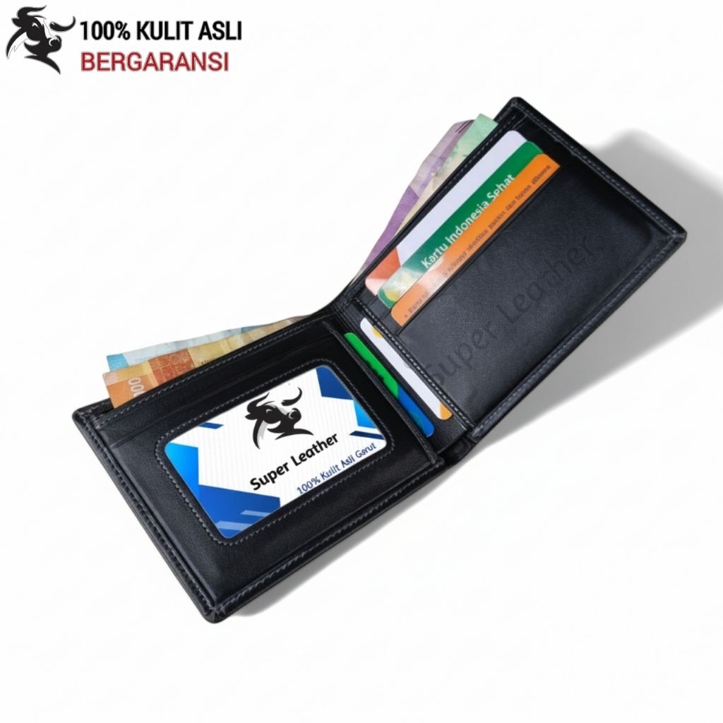 Dompet Pria Kulit Asli 100% Original Dompet Pria Simpel Tipis