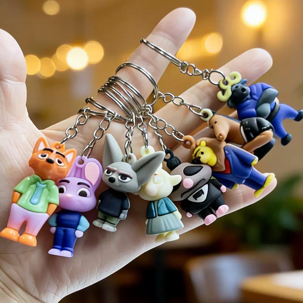 ( 1LUSIN ) GANTUNGAN KUNCI KARAKTER ZOOTOPIA / KEYCHAIN RUBBER ZOOTOPIA