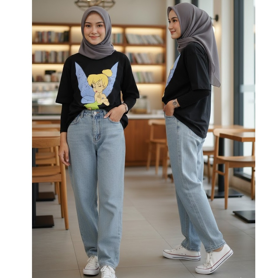 Kaos Wanita Bigsize / Atasan Baju Wanita Jumbo xxl xxxl xxxxl / Kaos Wanita Ld120 Ld130 Ld140