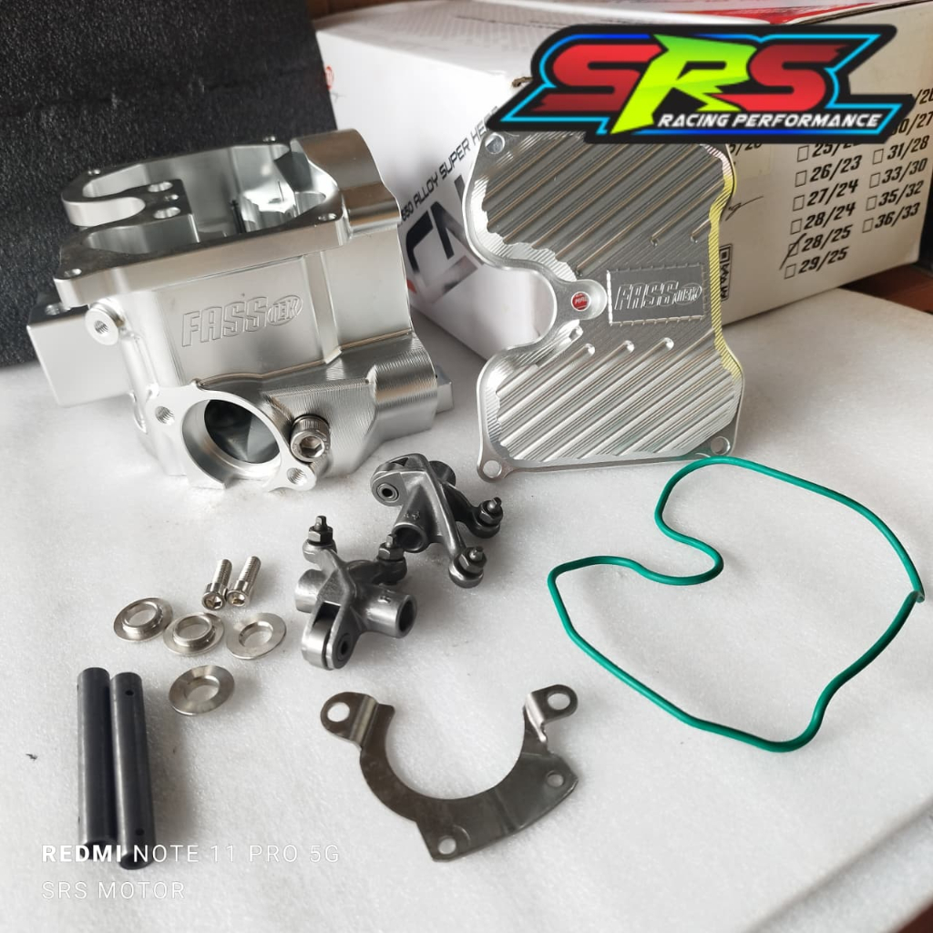 Fasstek Super Head CNC Billet MX King VIXION MX135 R15V2 DLL ORIGINAL FASSTEK MALAYSIA