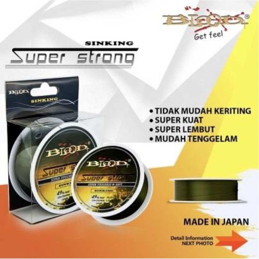 SENAR PANCING BLOOD SUPER STRONG 150M
