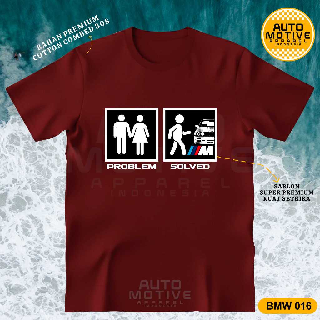 AUTOMOTIVE APPAREL Kaos BMW Tshirt baju mobil BMW BMW016