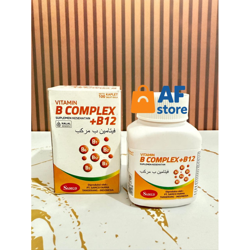 VITAMIN B COMPLEX + B12 SAMCO BOTOL 100 Kaplet - Vitamin B1 B6 B12