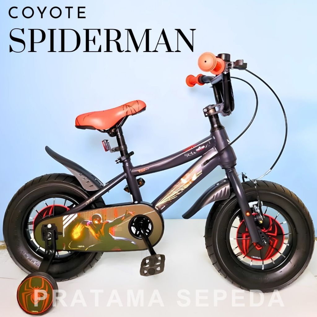 ELEMENT COYOTE Sepeda Anak BMX 18 Inch motif Spiderman