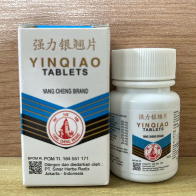 YINQIAO TABLET YANG CHENG BRAND 18 PILLS / OBAT SAKIT TENGGOROKAN