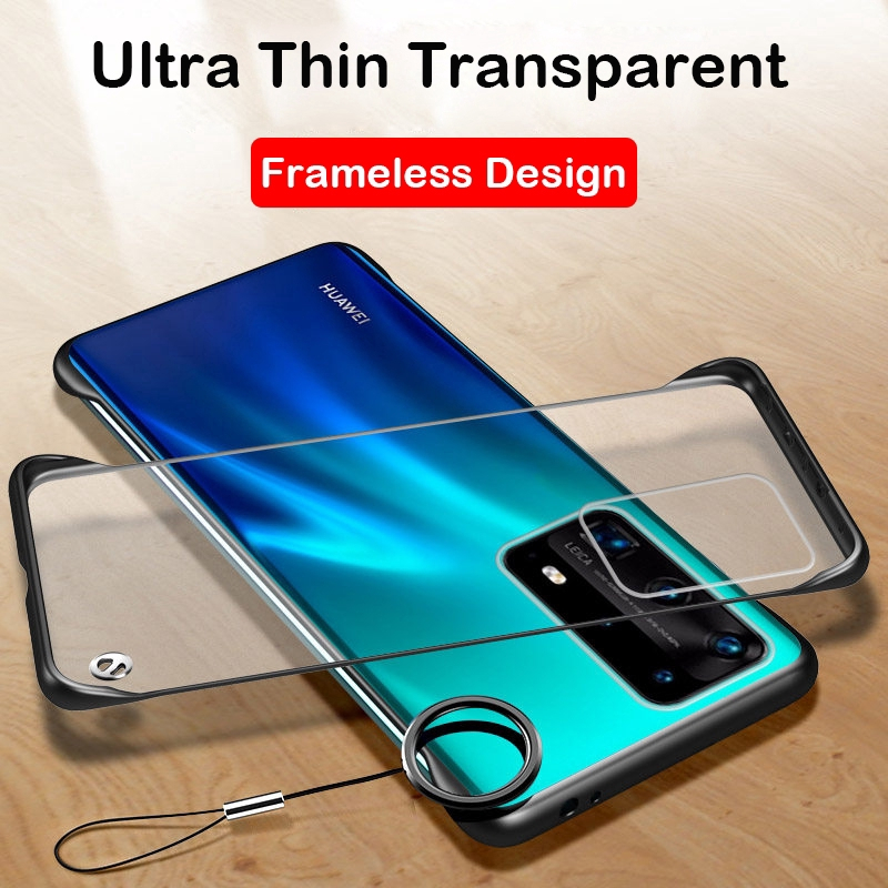 Case Huawei P40 Pro Case Cover Hard PC Frameless Borderless Mate Casing Phone Cover