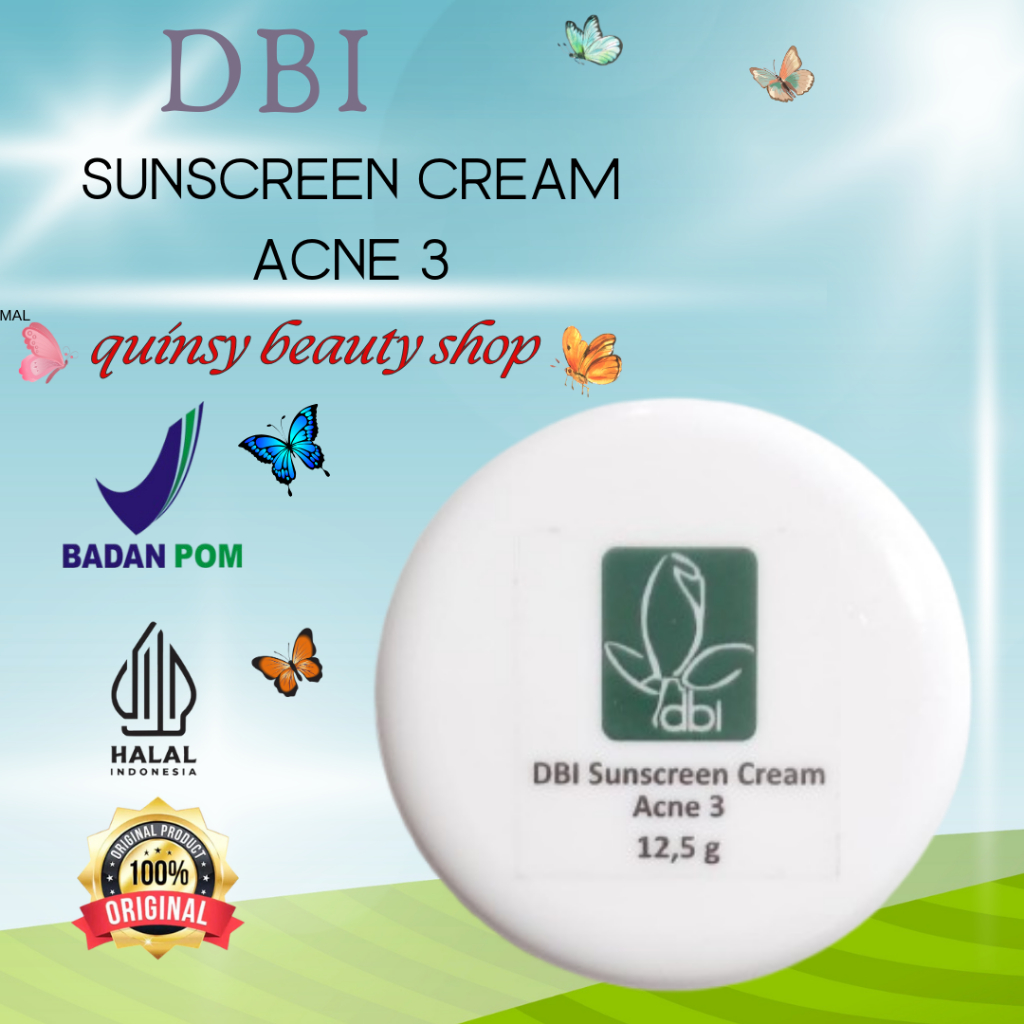 DBI Sunscreen Cream Acne 3 12.5 Gram