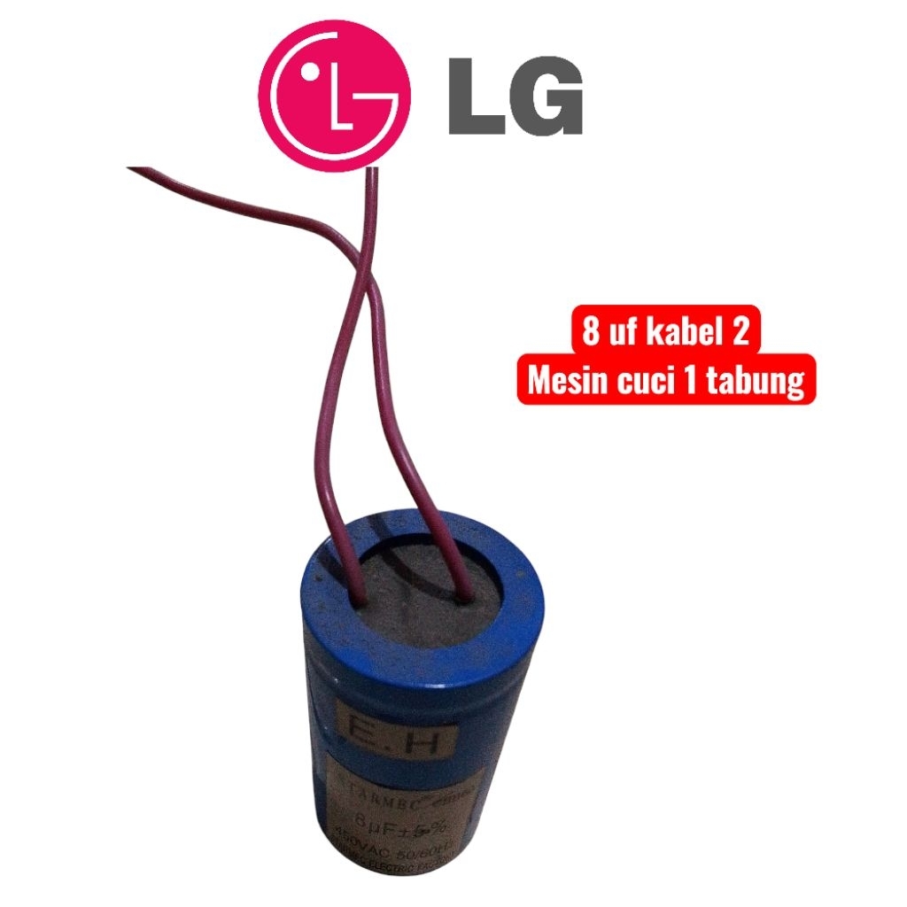 kapasitor pengganti original mesin cuci 1 tabung LG