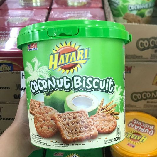 Roti Kaleng Hatari Coconut Biscuit Edisi Lebaran 300 Gram