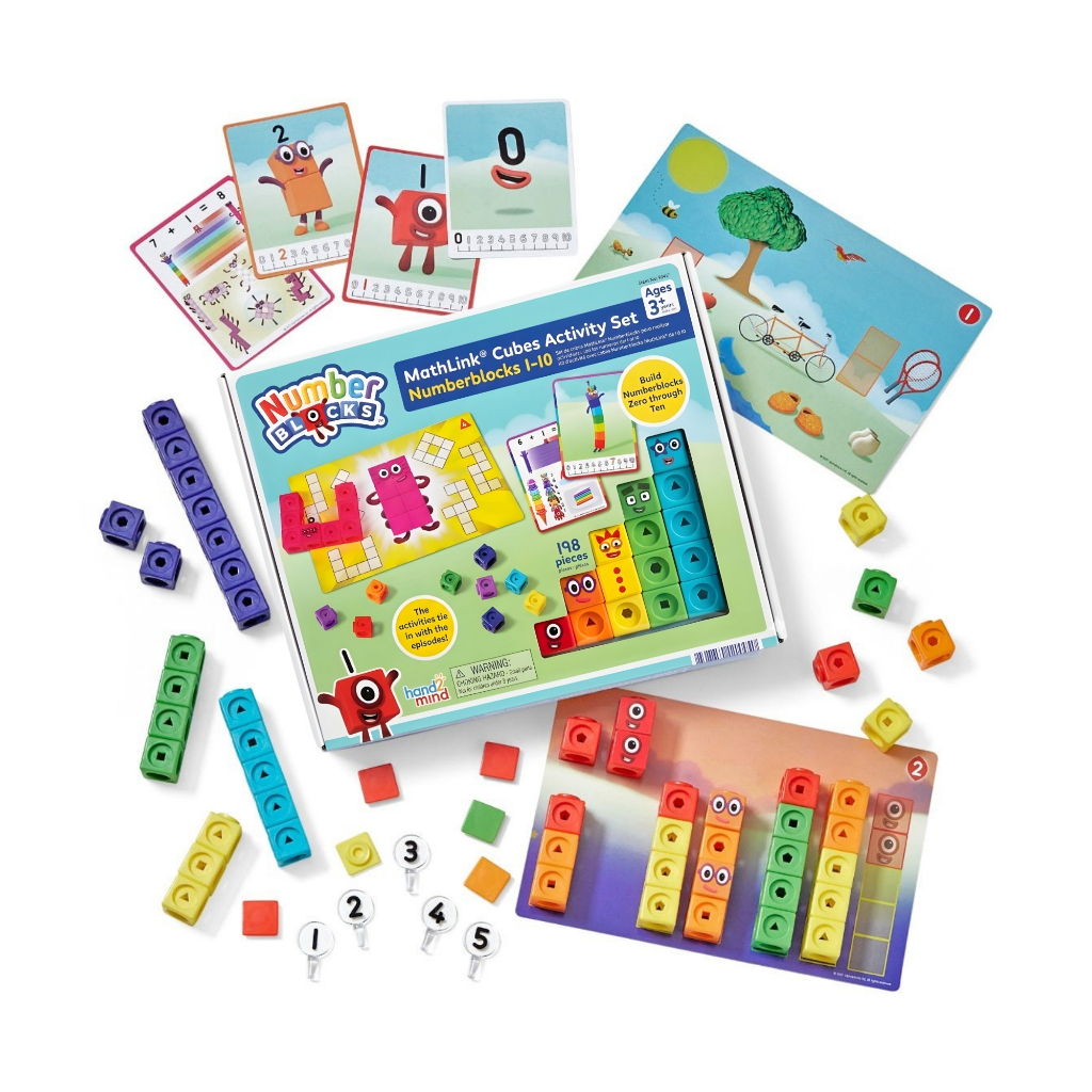 Hand2Mind - Numberblocks MathLink Cubes 1–10 Activity Set
