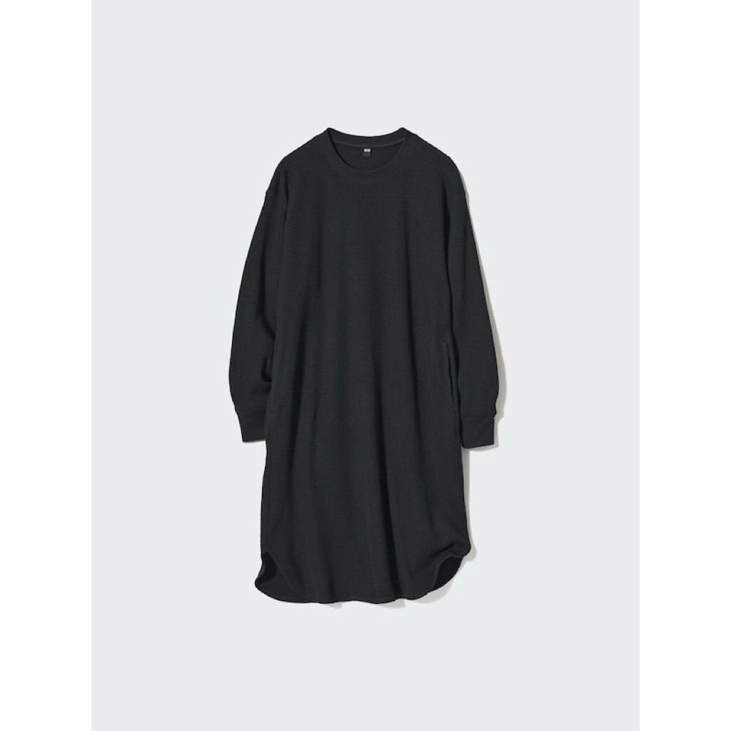 Preloved Uniqlo Waffle Knit Long Sleeve Dress - M