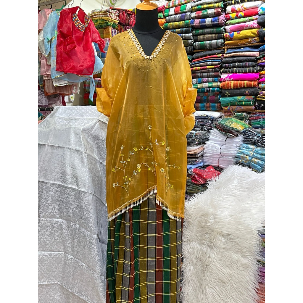 Baju bodo organza sakura