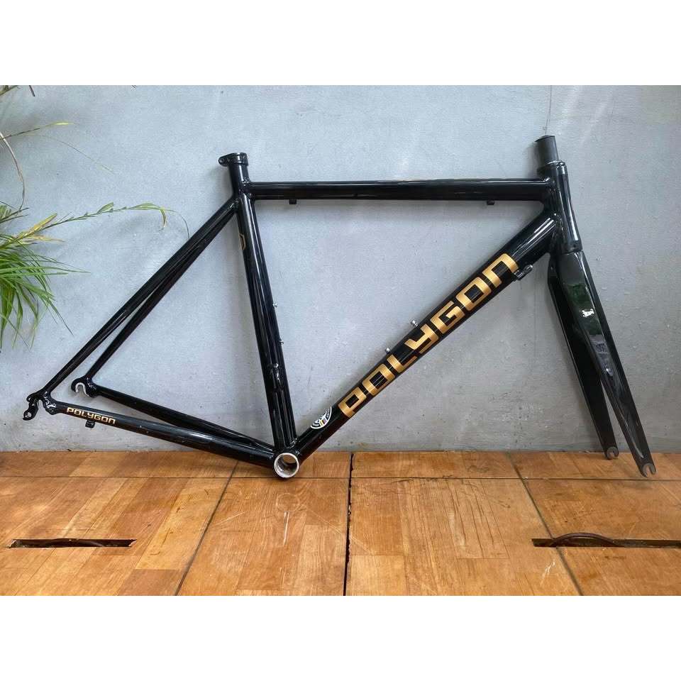Frameset Roadbike Polygon Helios A6 size 52, fork carbon tapered