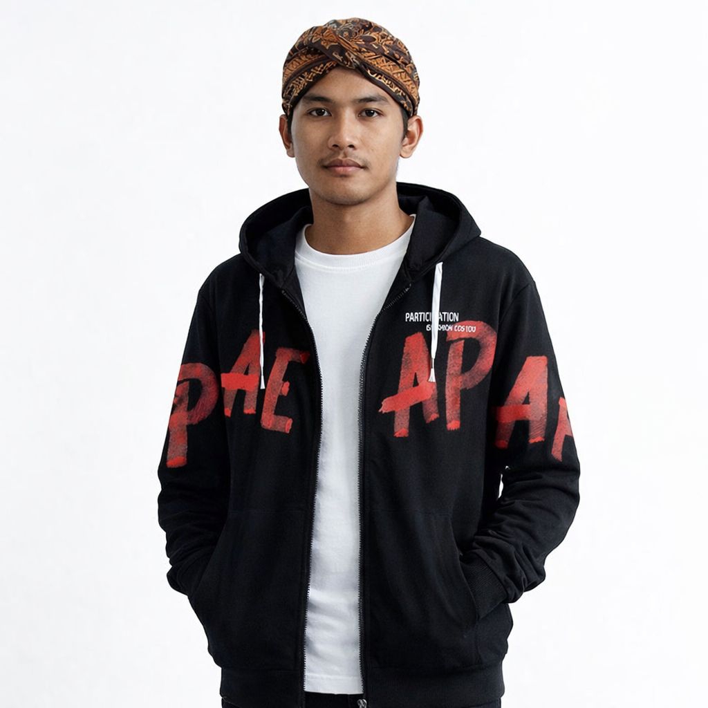 Hoodie Zipper jaket Zipper cewek cowok resleting jaket quality