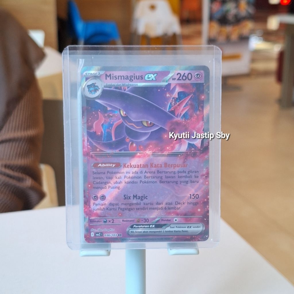 Kartu Pokémon Mismagius EX RR Bahasa Indonesia 100% Asli Kartu TCG Pokemon