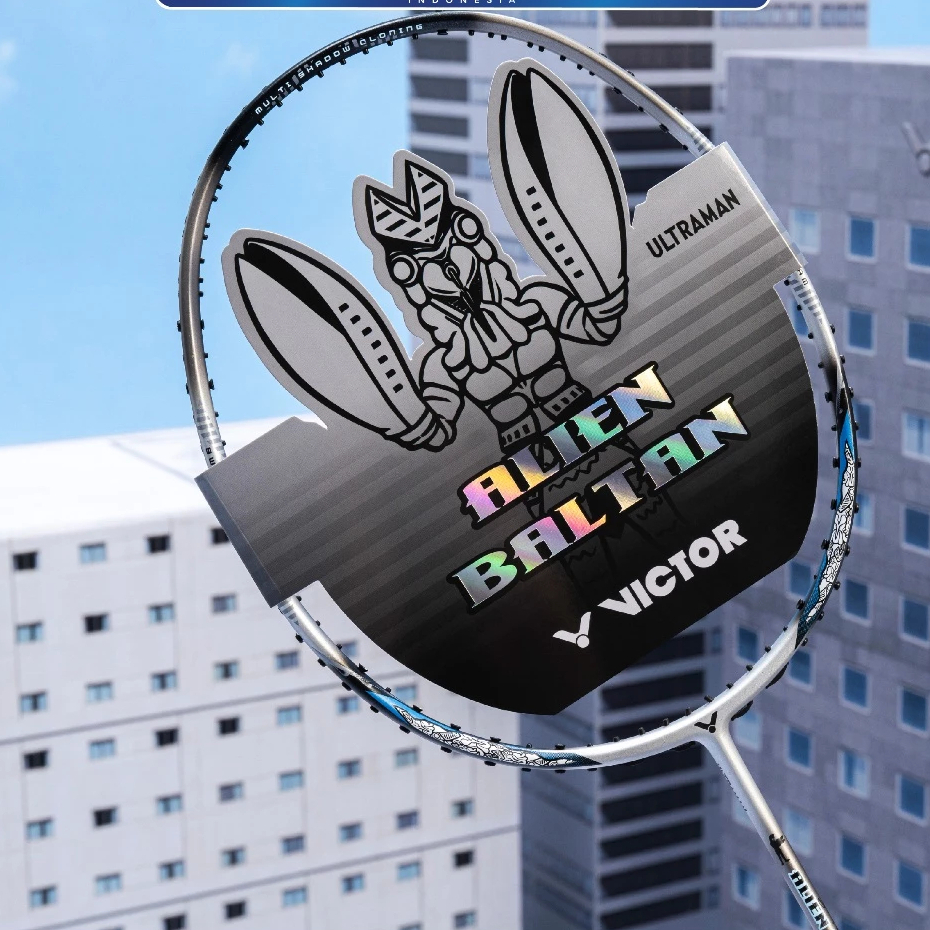 VICTOR Alien Baltan Ultraman EDT S G.Silver 4U5 Raket Badminton FREE Tas dan Senar VS66