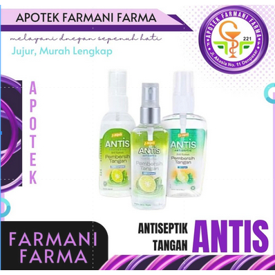 ANTIS HAND SANITIZER 55 ML CAIR / ANTIS MENTIMUN / ANTIS JASMINE / ANTIS MELATI / ANTIS ANTISEPTIK /