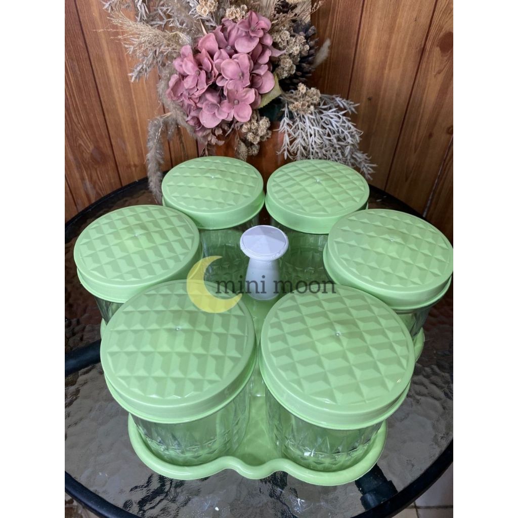 Toples Set Calista Nampan 6 pcs Tempat Penyimpanan Kue Lebaran High Quality