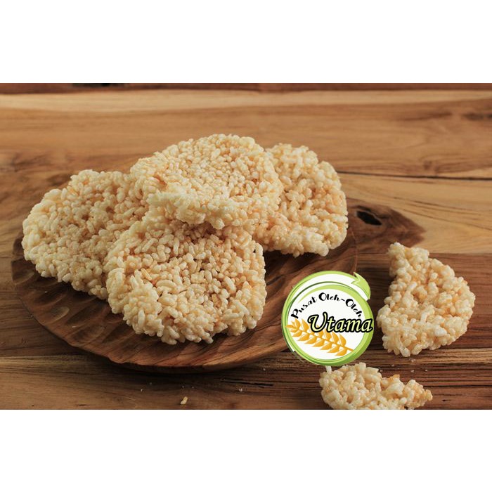 Rengginang Udang Matang 1 bal - 2kg - rengginang ketan putih - kerupuk krupuk rengginang - rangginan