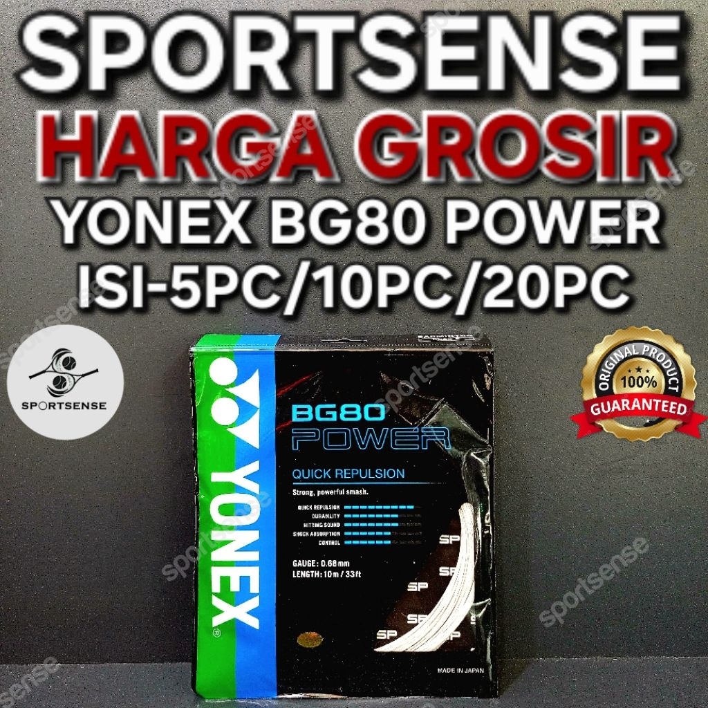 HARGA GROSIR Senar Badminton Yonex BG 80 POWER Bg80 Power Original SP