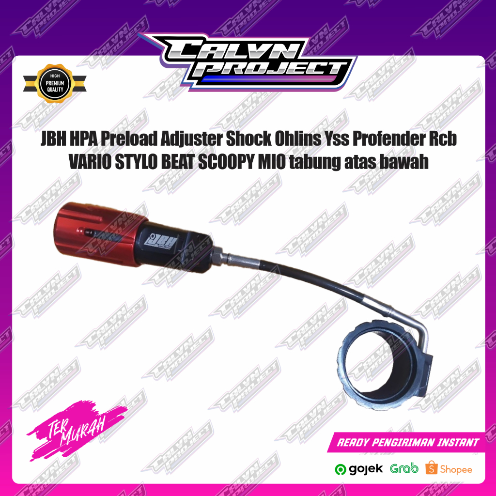 JBH HPA Preload Adjuster Shock Ohlins Yss Profender Rcb VARIO STYLO BEAT SCOOPY MIO tabung atas bawa