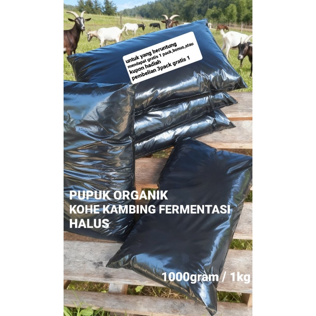 KOHE KAMBING FERMENTASI HALUS 1kg/1000g
