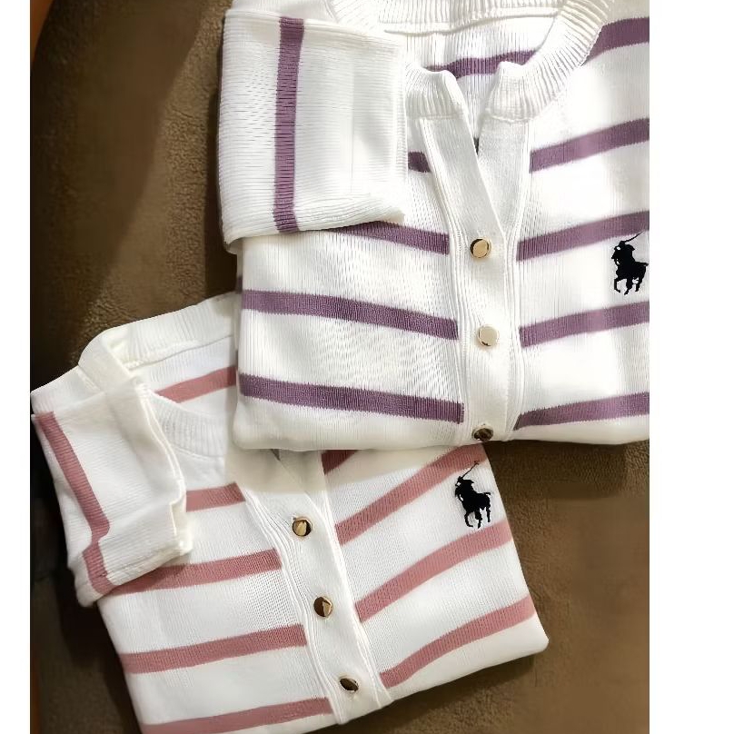Cardigan Rajut Wanita Premium | Cardigan Stripe Tebal Kekinian | Outer Rajut All Size