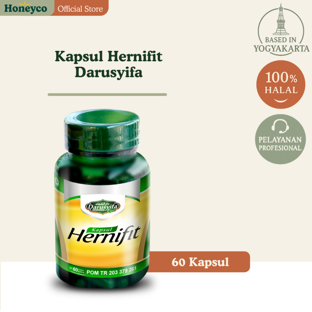 Kapsul Hernifit Darusyifa - Obat Hernia - Kapsul Hernia Hernifit Mencegah Dan Meredakan Hernia