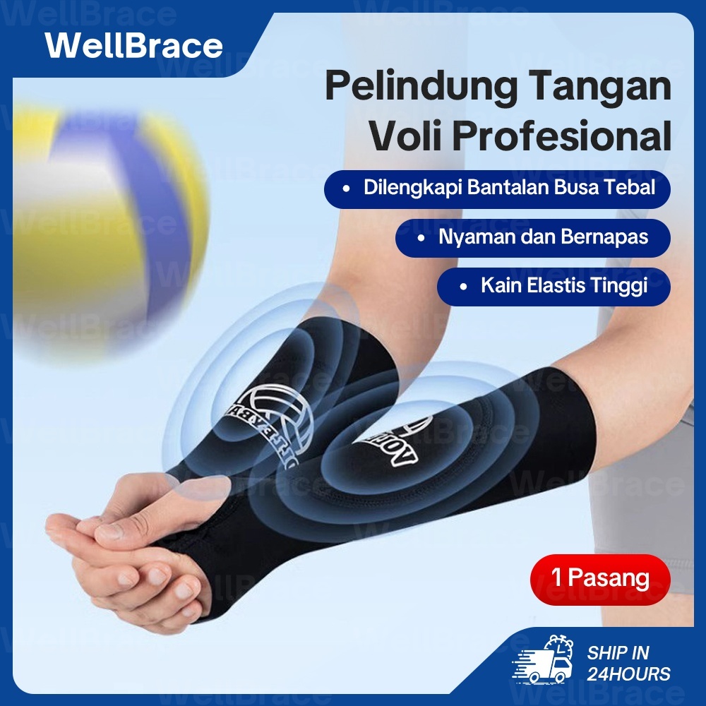 Pelindung Lengan Voli Tebal Yang Ditingkatkan Deker Tangan Volly Unisex Pad Arm Sleeve Olahraga