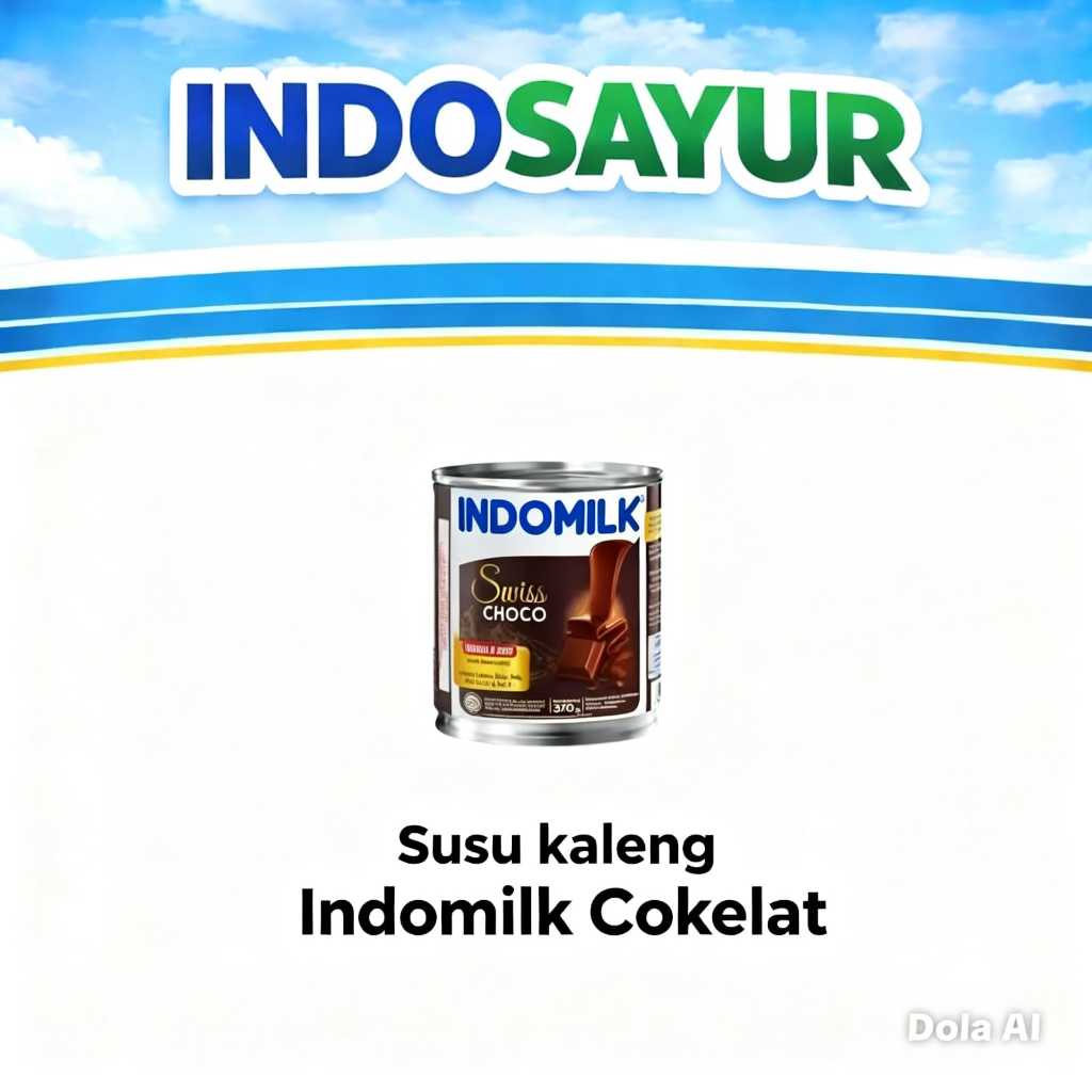 Indomilk susu kaleng coklat 370g