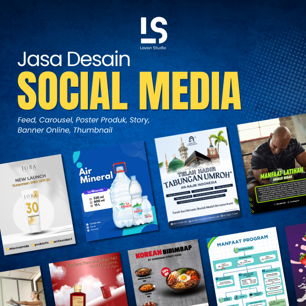 Jasa Desain Konten Sosial Media - Feed Post Carousel Reels