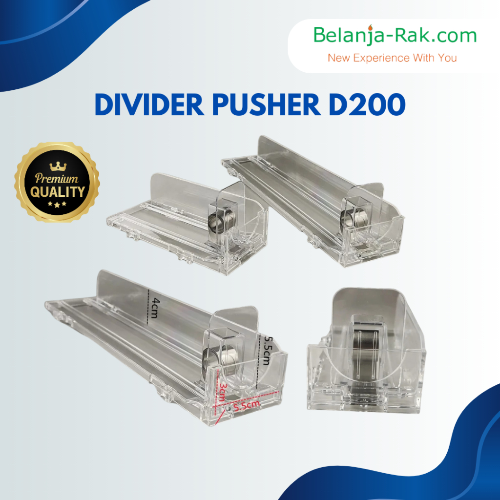 Divider Pusher Akrilik / Tempat Penyimpanan Rokok / Divider Pusher Rokok D200